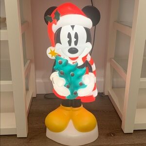 Mickey Mouse Lighted Blow Mold Christmas Decoration Indoor Outdoor 24” Tall